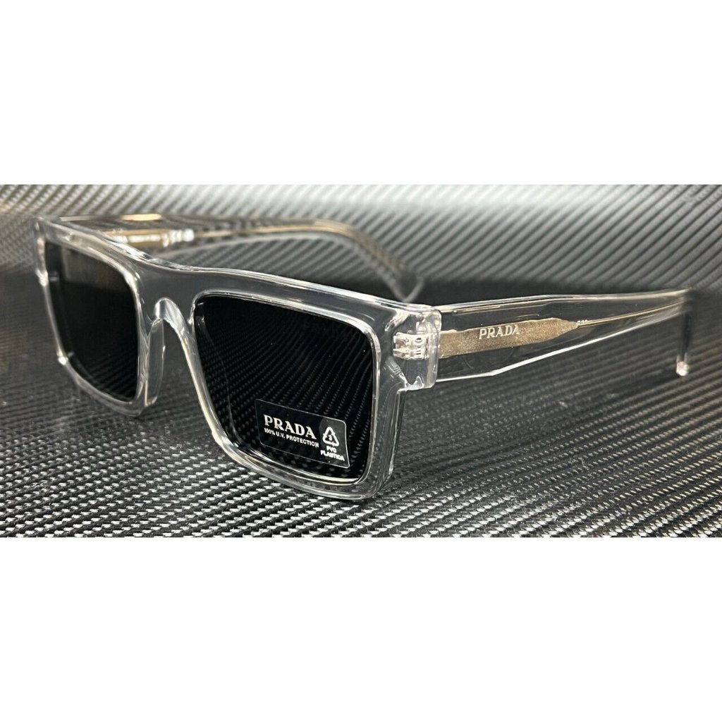 Prada Mens Transparent 52mm Mens Sunglasses